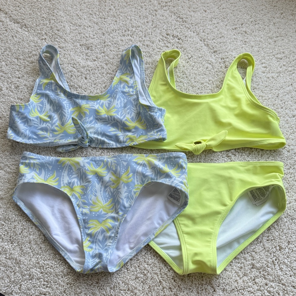 Old Navy Girls Swim Bikinis - Blue and Yellow